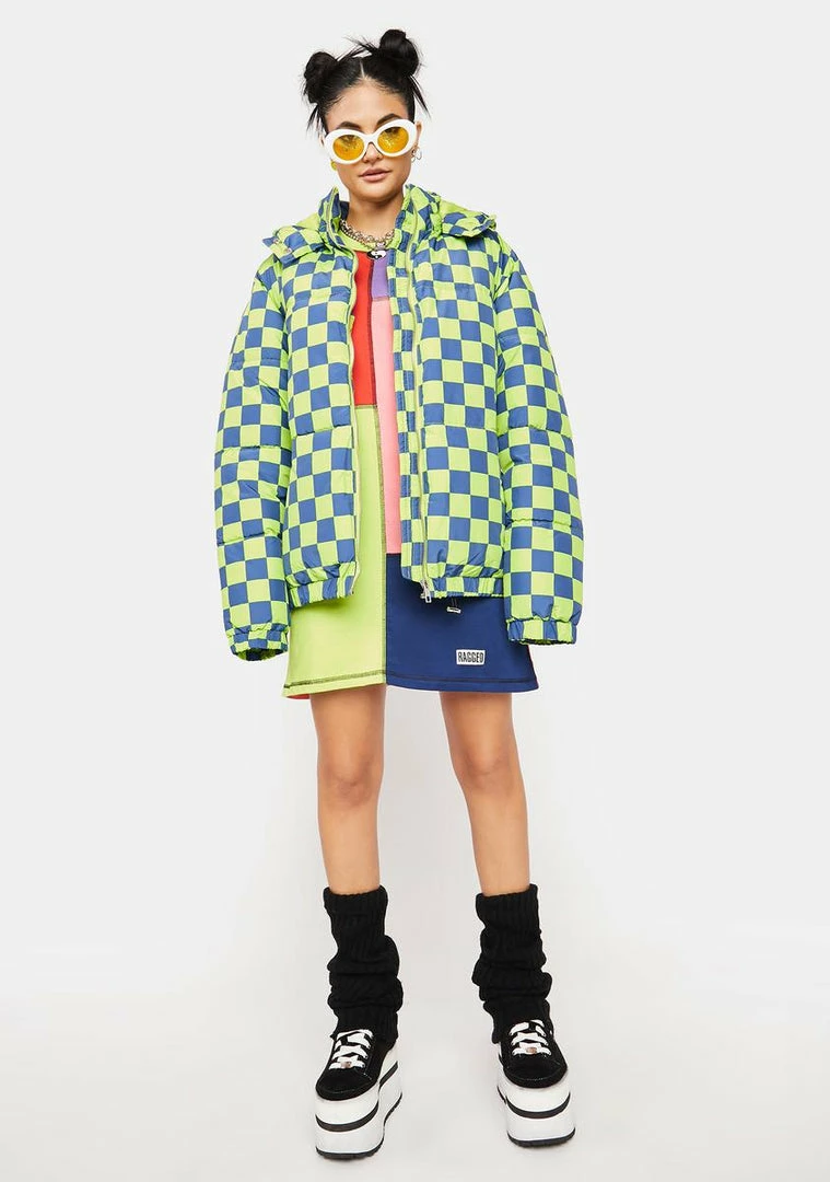 Budget π The Ragged Priest Scout Checkered Puffer Jacket π 5 The Ragged Priest Scout Checkered Puffer Jacket