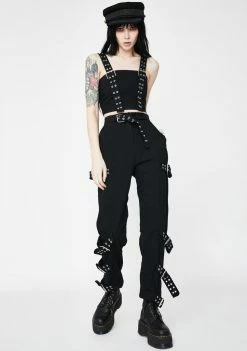 Buy β The Ragged Priest Bottoms Suspend Straight Leg Buckle Pants π― 7 The Ragged Priest Bottoms Suspend Straight Leg Buckle Pants