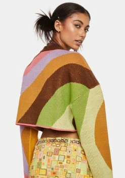 The Ragged Priest Sleaze Knit Cropped Sweater