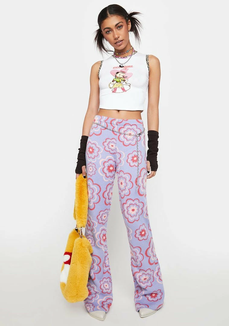 Coupon 🌟 The Ragged Priest Power Floral Flare Pants Flares 🎁 4 The Ragged Priest Power Floral Flare Pants Flares