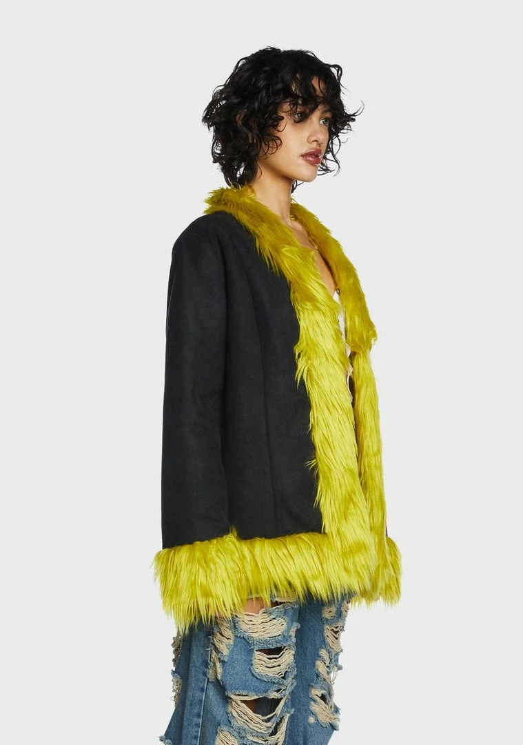 Brand new β€οΈ The Ragged Priest Warhol Faux Fur π§₯ Coat Outerwear π₯ 5 The Ragged Priest Warhol Faux Fur Coat Outerwear