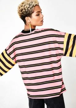 Best deal 👏 The Ragged Priest Tops Stripe Skater Long Sleeve 👍 9 The Ragged Priest Tops Stripe Skater Long Sleeve