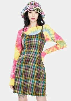 The Ragged Priest Storm Check Cami Mini Dress