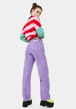 The Ragged Priest Purple Jumbo Corduroy Pants