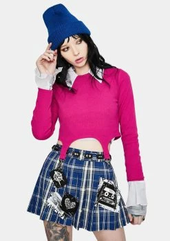 The Ragged Priest Cloned Long Sleeve Crop Tee