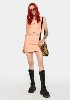The Ragged Priest Doll Denim Mini Skirt