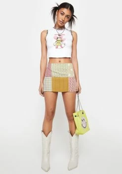 The Ragged Priest Dandy Patchwork Mini Skirt
