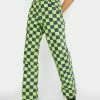The Ragged Priest Green Rook Checkered Jeans