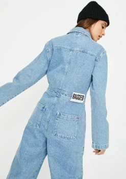 The Ragged Priest Denim Boiler Suit Jumpsuits & Rompers