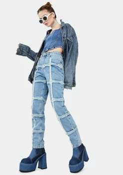 The Ragged Priest Bottoms Crook Distressed Denim Jeans