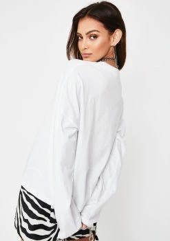 The Ragged Priest White Shit For Brains Skater Tee