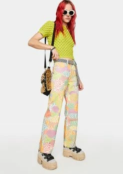 The Ragged Priest Sensory Checkered Dad Jeans Boyfriend Jeans