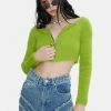 The Ragged Priest Venom Fuzzy Knit Crop Top Tops