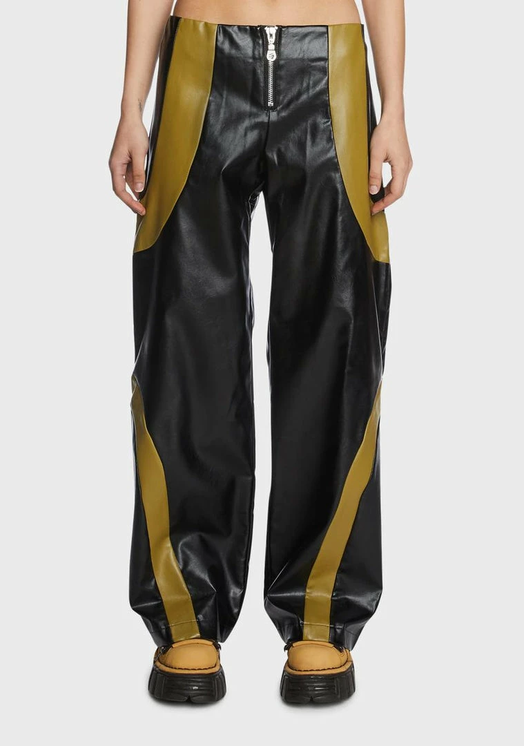 Brand new π The Ragged Priest Factory Vegan Leather Trousers 𧨠3 The Ragged Priest Factory Vegan Leather Trousers