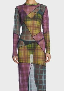 The Ragged Priest Fractured Mesh Dress