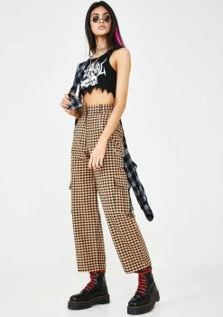 The Ragged Priest Magma Gingham Pants