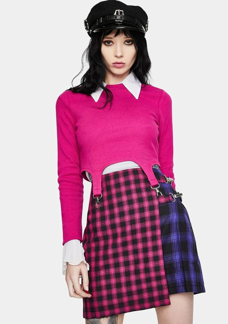 Buy 🔥 The Ragged Priest Matter Plaid Mini 👗 Skirt Bottoms 🔥 4 The Ragged Priest Matter Plaid Mini Skirt Bottoms