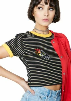 The Ragged Priest Roller Ringer Tee Tops