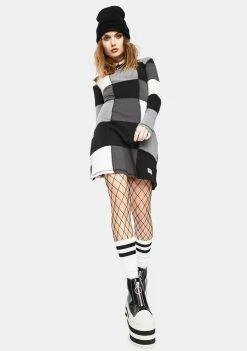 The Ragged Priest Dresses Capture Patchwork Long Sleeve Dress