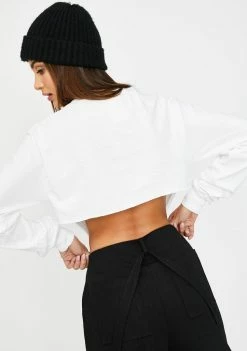 The Ragged Priest White Supply Crop Top