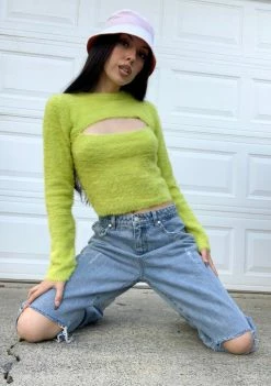 The Ragged Priest Demo Peekaboo Sweater Tops