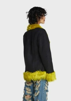 Brand new β€οΈ The Ragged Priest Warhol Faux Fur π§₯ Coat Outerwear π₯ 10 The Ragged Priest Warhol Faux Fur Coat Outerwear