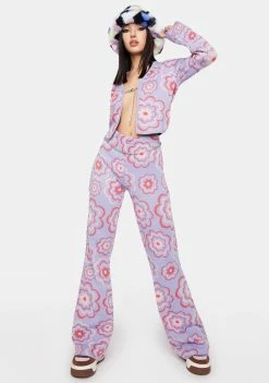 Coupon 🌟 The Ragged Priest Power Floral Flare Pants Flares 🎁 11 The Ragged Priest Power Floral Flare Pants Flares