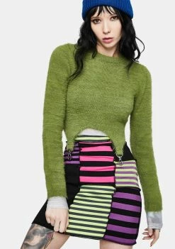 The Ragged Priest Reform Fuzzy Crop Top