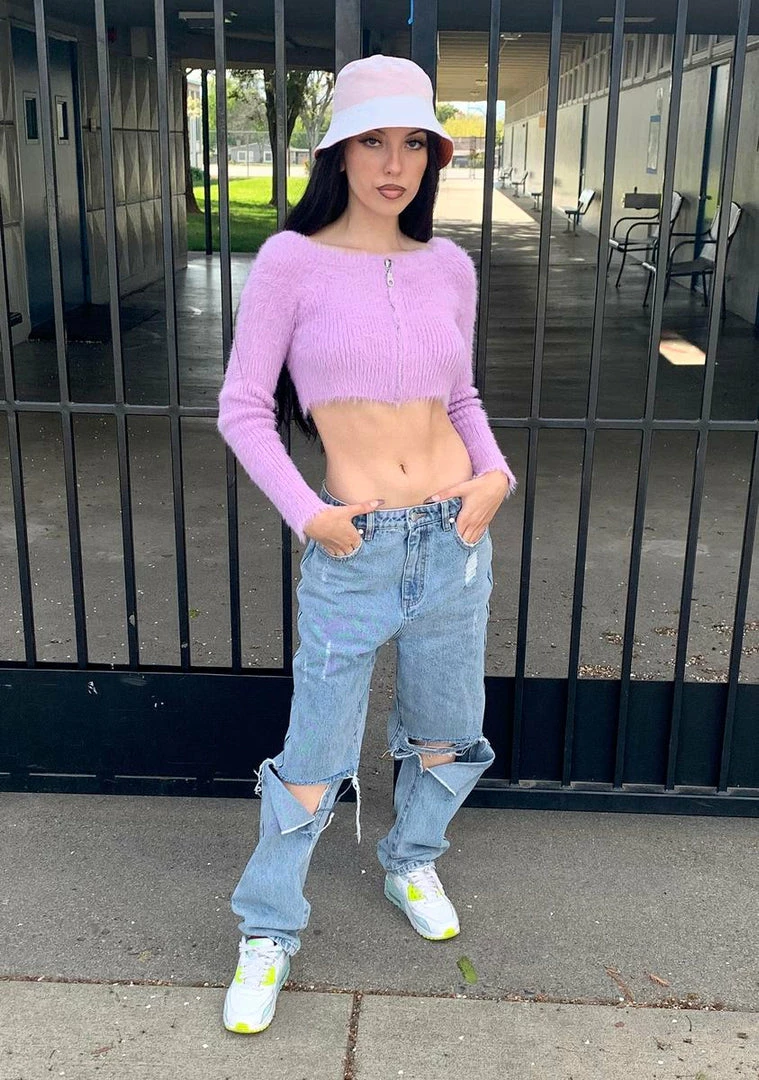 Budget 𧨠The Ragged Priest Venus Zip Up Bardot Sweater Tops π 5 The Ragged Priest Venus Zip Up Bardot Sweater Tops