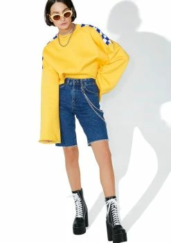 Best Sale ๐ The Ragged Priest Tucker Denim Shorts โ๏ธ 11 The Ragged Priest Tucker Denim Shorts