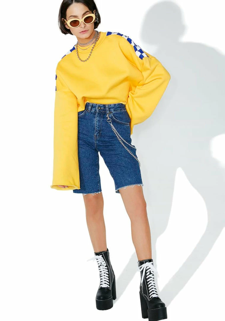 Best Sale ๐ The Ragged Priest Tucker Denim Shorts โ๏ธ 7 The Ragged Priest Tucker Denim Shorts