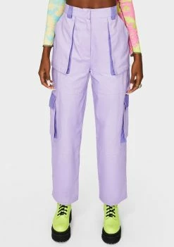 The Ragged Priest Lilac Turbo Combat Pants Bottoms