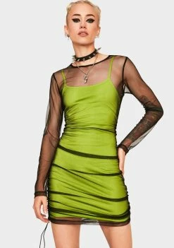 The Ragged Priest Dresses Ruche Front Mini Dress