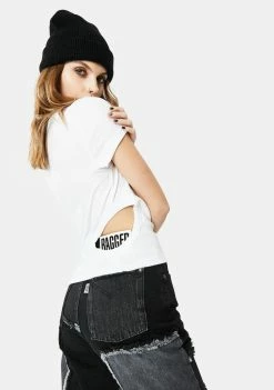 The Ragged Priest Clout Cutout Crop Tee