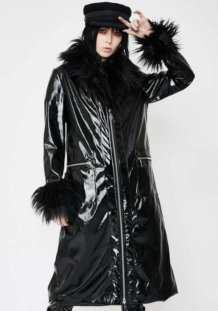 Hot Sale βοΈ The Ragged Priest Misfit Vegan Leather π§₯ Coat π 3 The Ragged Priest Misfit Vegan Leather Coat