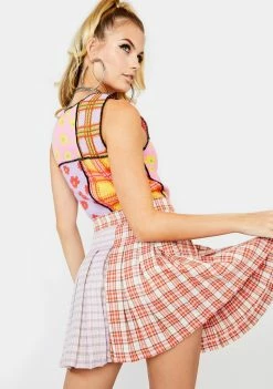 The Ragged Priest Seeker Plaid Mini Skirt
