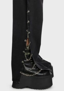 The Ragged Priest Chain Split Release Jeans Bottoms