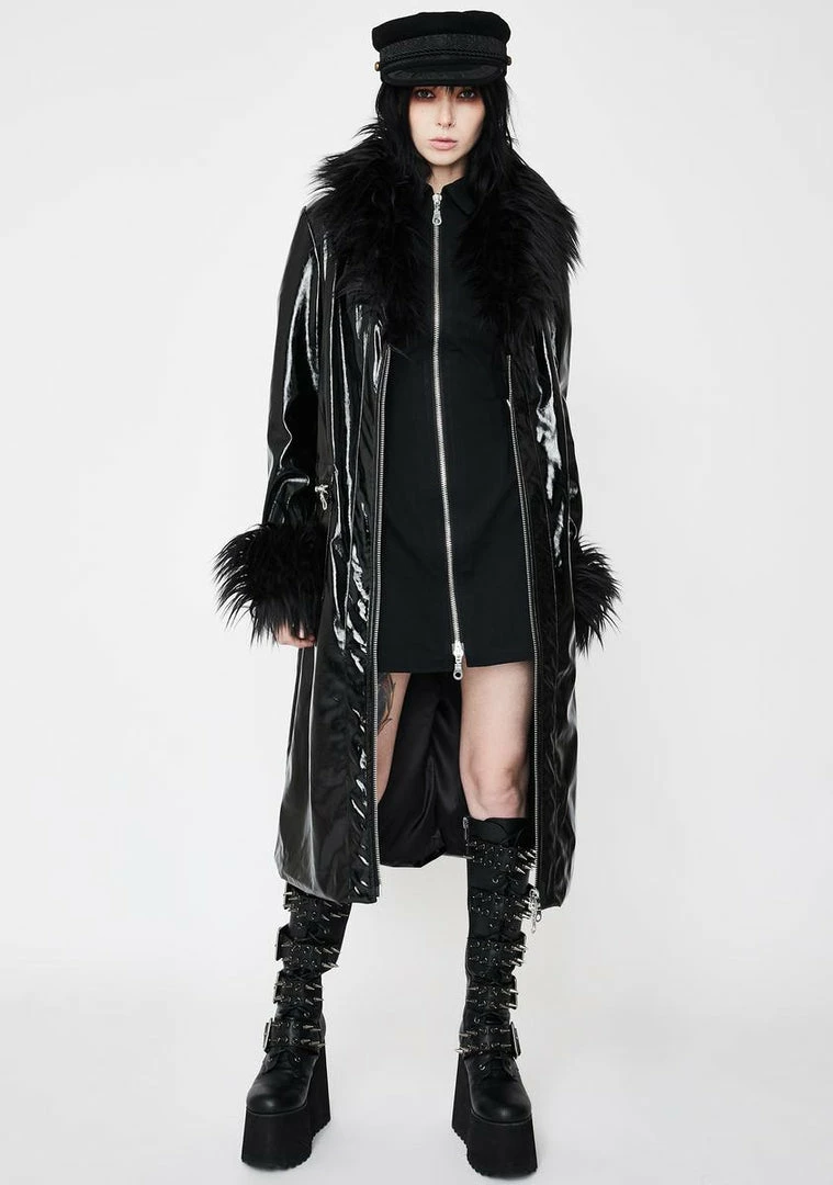 Hot Sale βοΈ The Ragged Priest Misfit Vegan Leather π§₯ Coat π 4 The Ragged Priest Misfit Vegan Leather Coat