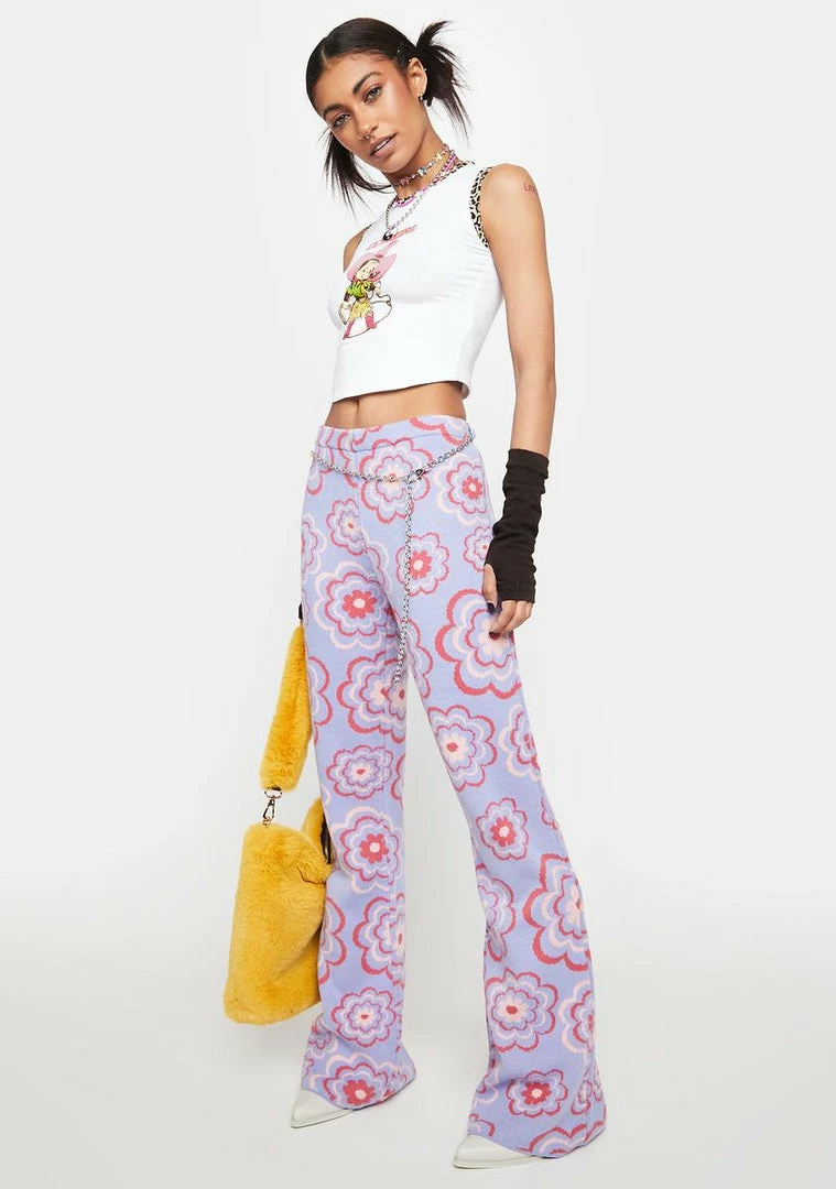 Coupon 🌟 The Ragged Priest Power Floral Flare Pants Flares 🎁 5 The Ragged Priest Power Floral Flare Pants Flares
