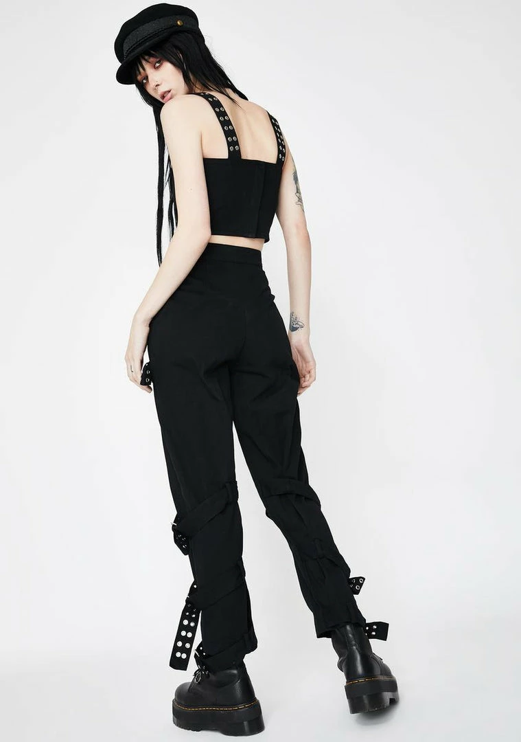 Buy β The Ragged Priest Bottoms Suspend Straight Leg Buckle Pants π― 6 The Ragged Priest Bottoms Suspend Straight Leg Buckle Pants