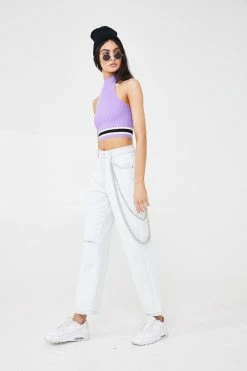 The Ragged Priest Bottoms Stone Wash Dad Jeans