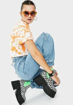 The Ragged Priest Paint Skater Tee Tops