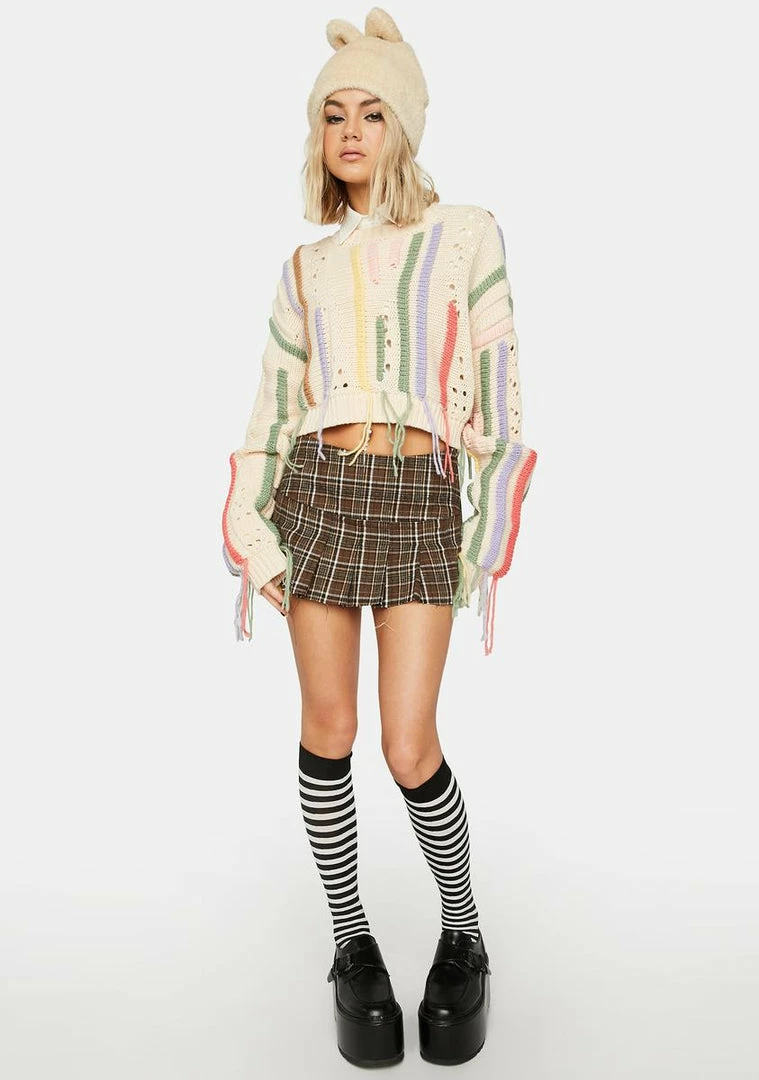 Deals π The Ragged Priest Painter Knit Sweater Tops π― 5 The Ragged Priest Painter Knit Sweater Tops