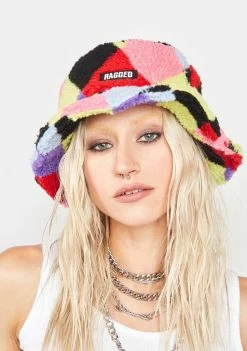 The Ragged Priest Hats Vivid Argyle Bucket Hat