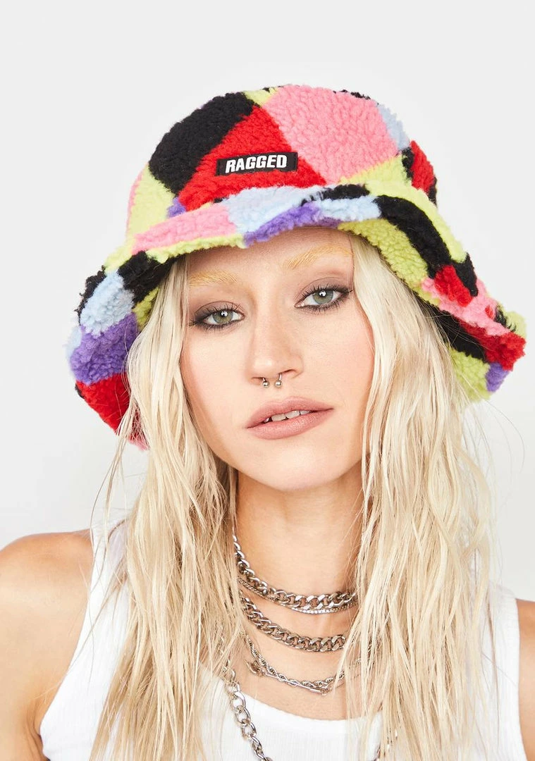 Best Pirce π― The Ragged Priest Hats Vivid Argyle Bucket Hat π 3 The Ragged Priest Hats Vivid Argyle Bucket Hat