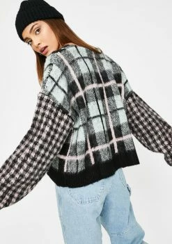 The Ragged Priest Panic Plaid Cardigan