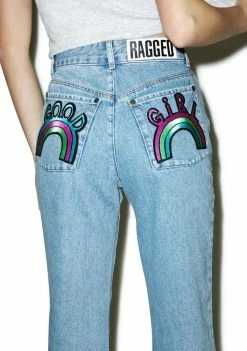 The Ragged Priest Sweet Cheeks Mom Jean Bottoms