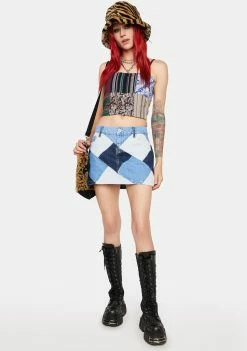 Budget π The Ragged Priest Micro Patchwork Mini π Skirt β¨ 8 The Ragged Priest Micro Patchwork Mini Skirt