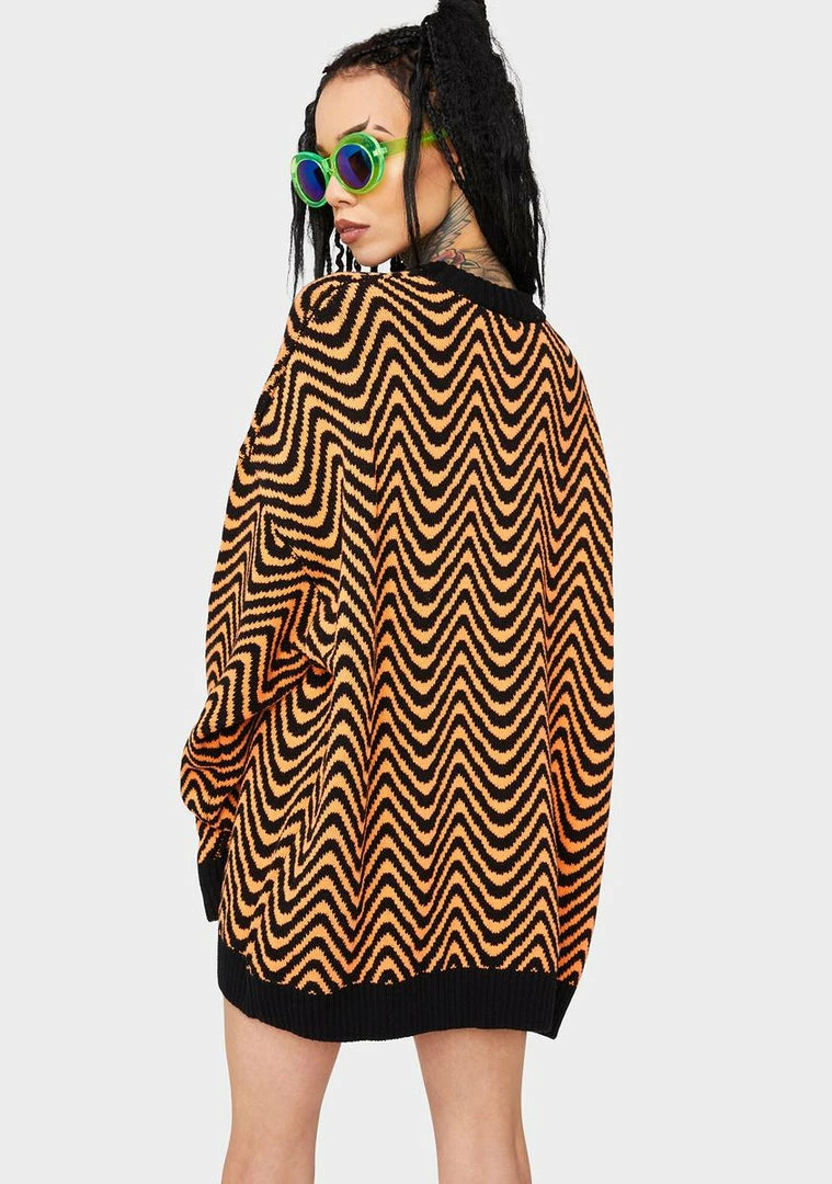Best deal ๐ The Ragged Priest Orange Black Striped Jumper Tops โ๏ธ 6 The Ragged Priest Orange Black Striped Jumper Tops