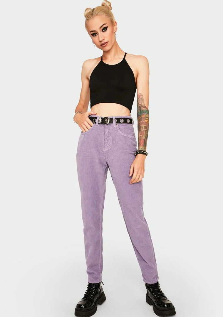 Wholesale π₯ The Ragged Priest Purple Cord Mom π Jeans βοΈ 5 The Ragged Priest Purple Cord Mom Jeans
